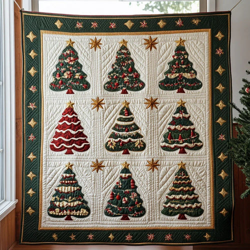 Joyful Pine Quilt Blanket