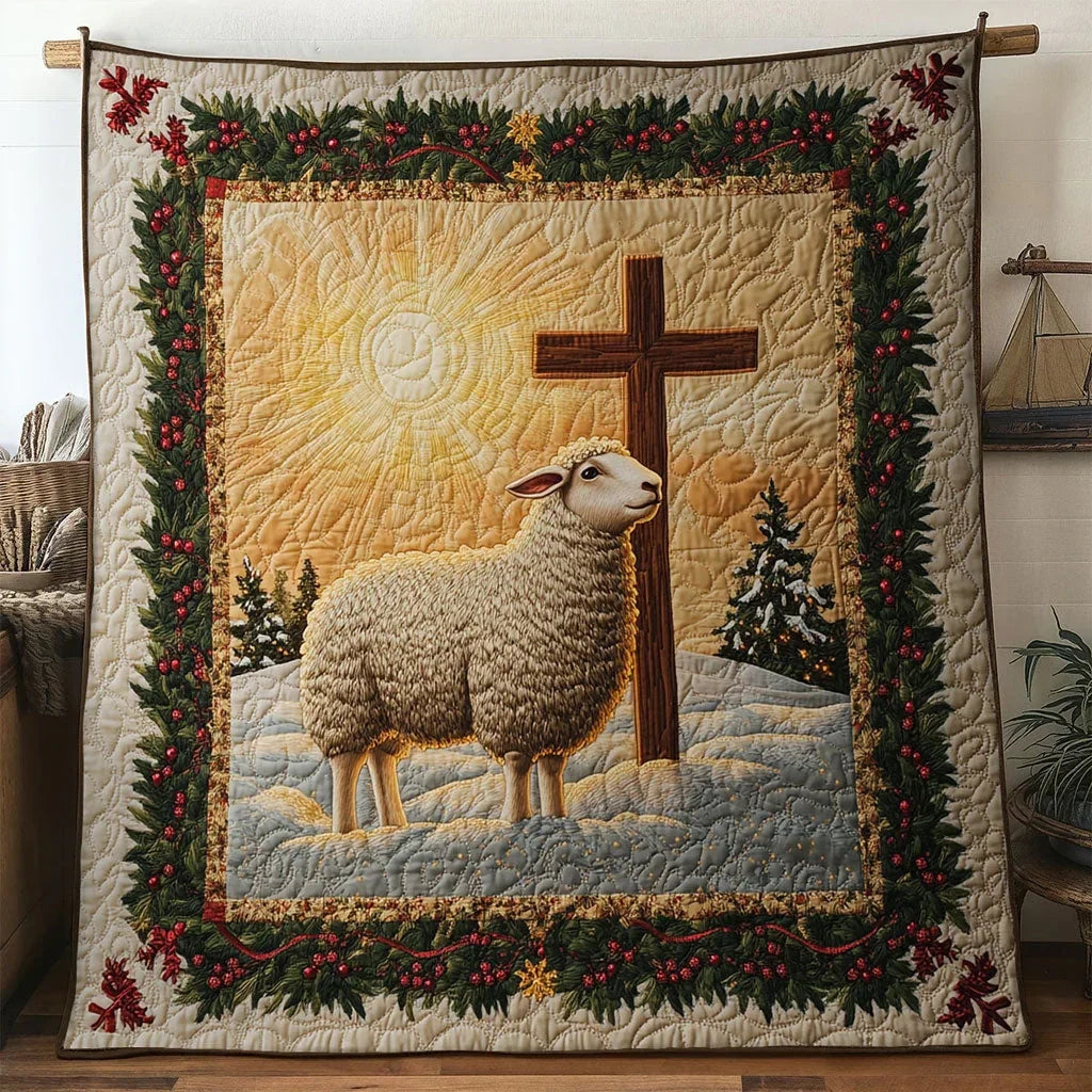 Joyful Sheep Quilt Blanket
