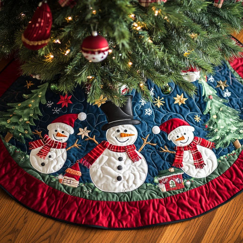 Joyful Yuletide Glow Christmas Tree Skirt