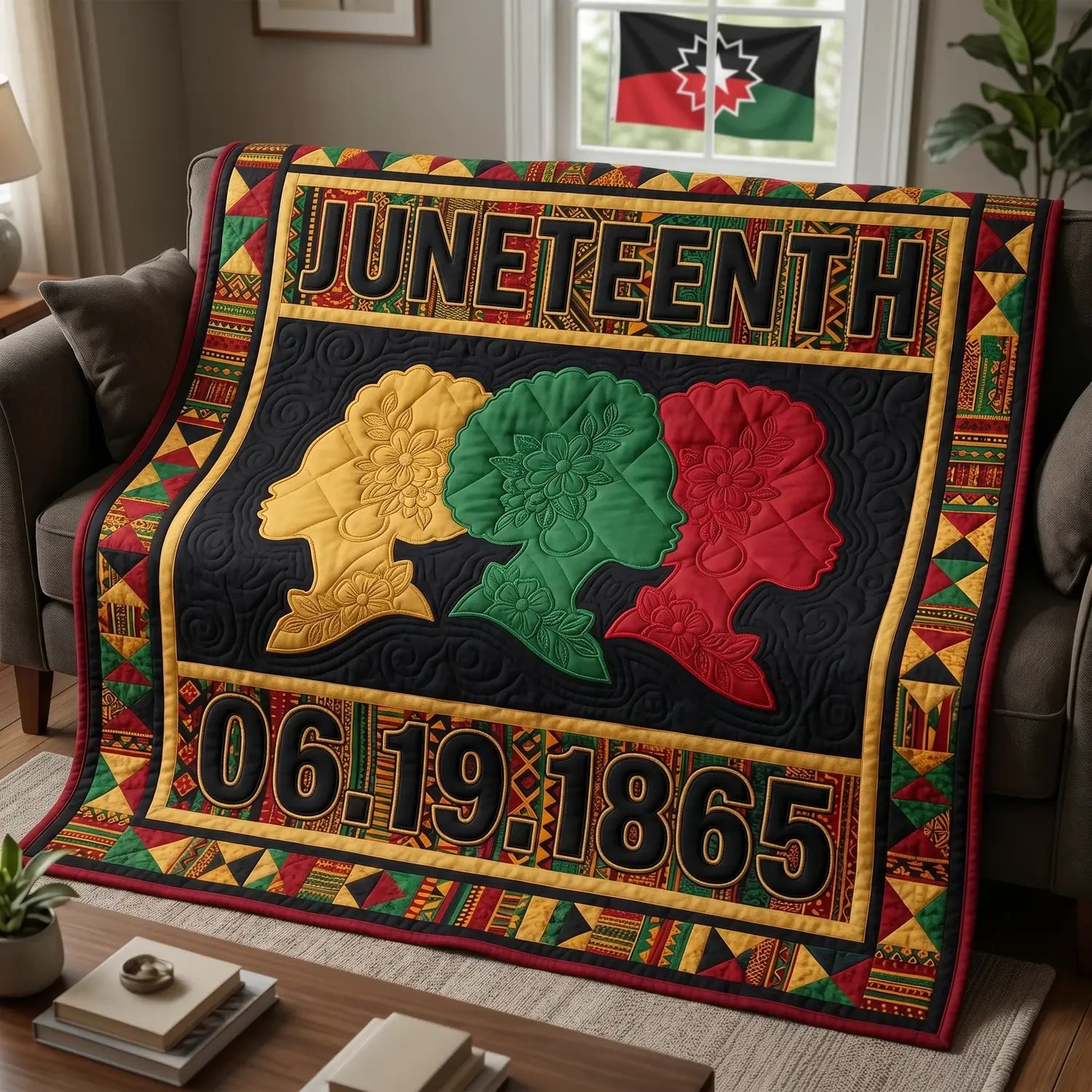 Juneteenth 1865 Free Quilt Blanket