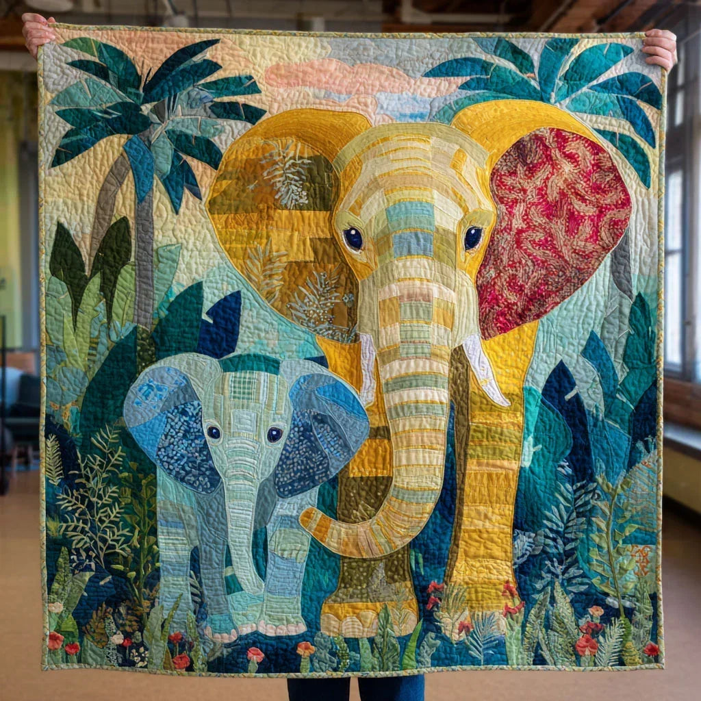 Jungle Buddy Quilt Blanket - Quilted Blanket by Wild and Way