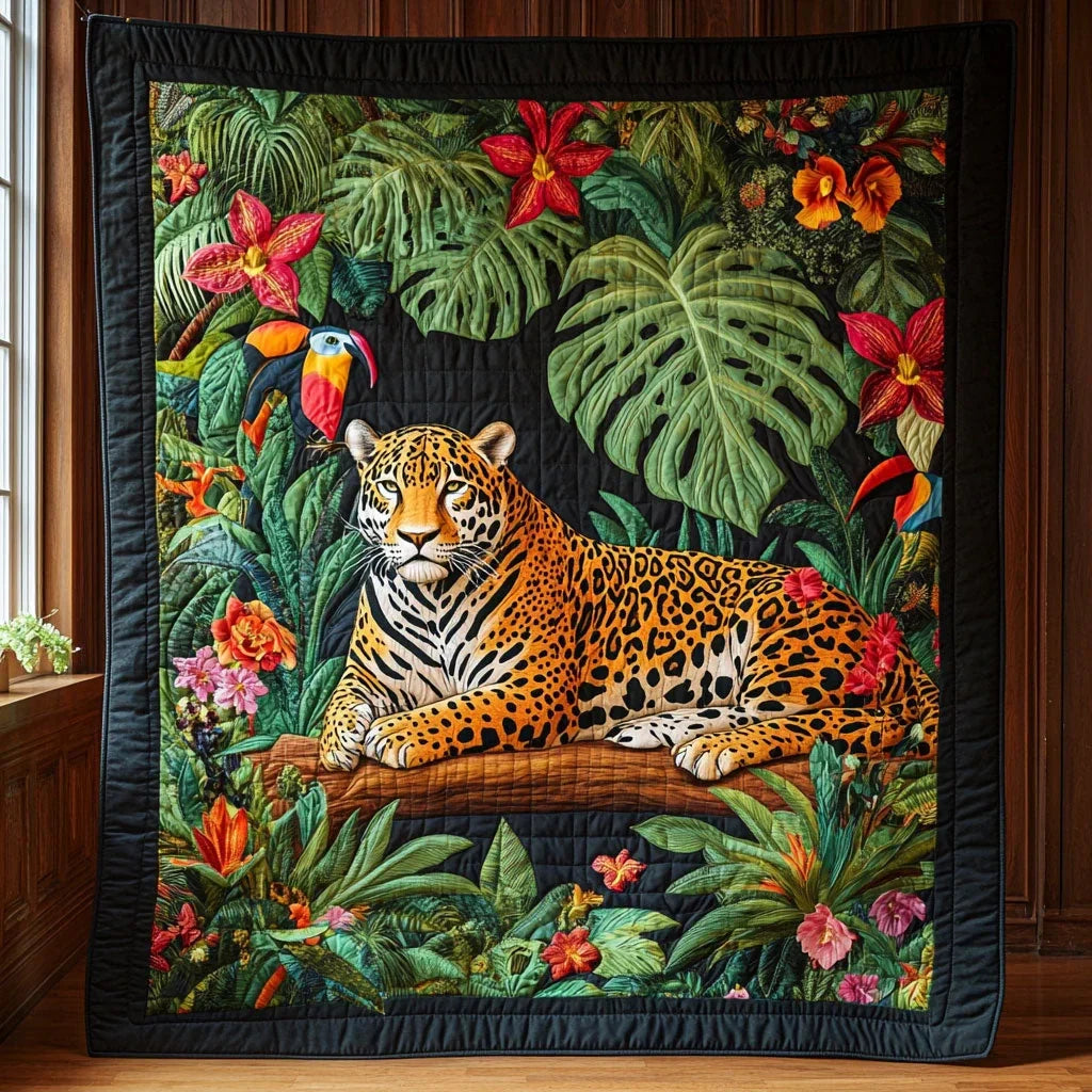 Jungle Majesty Quilt Blanket