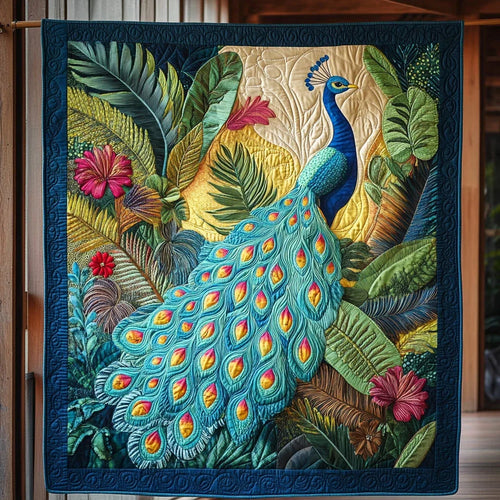 Jungle Plume Quilt Blanket