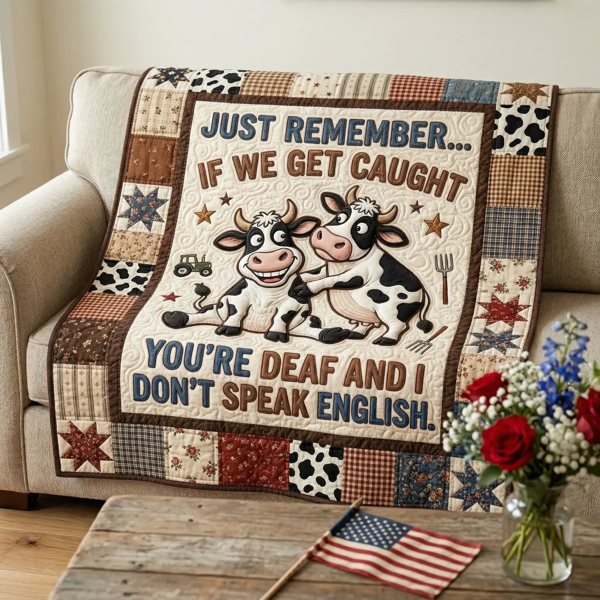 Just Remember Quilt Blanket