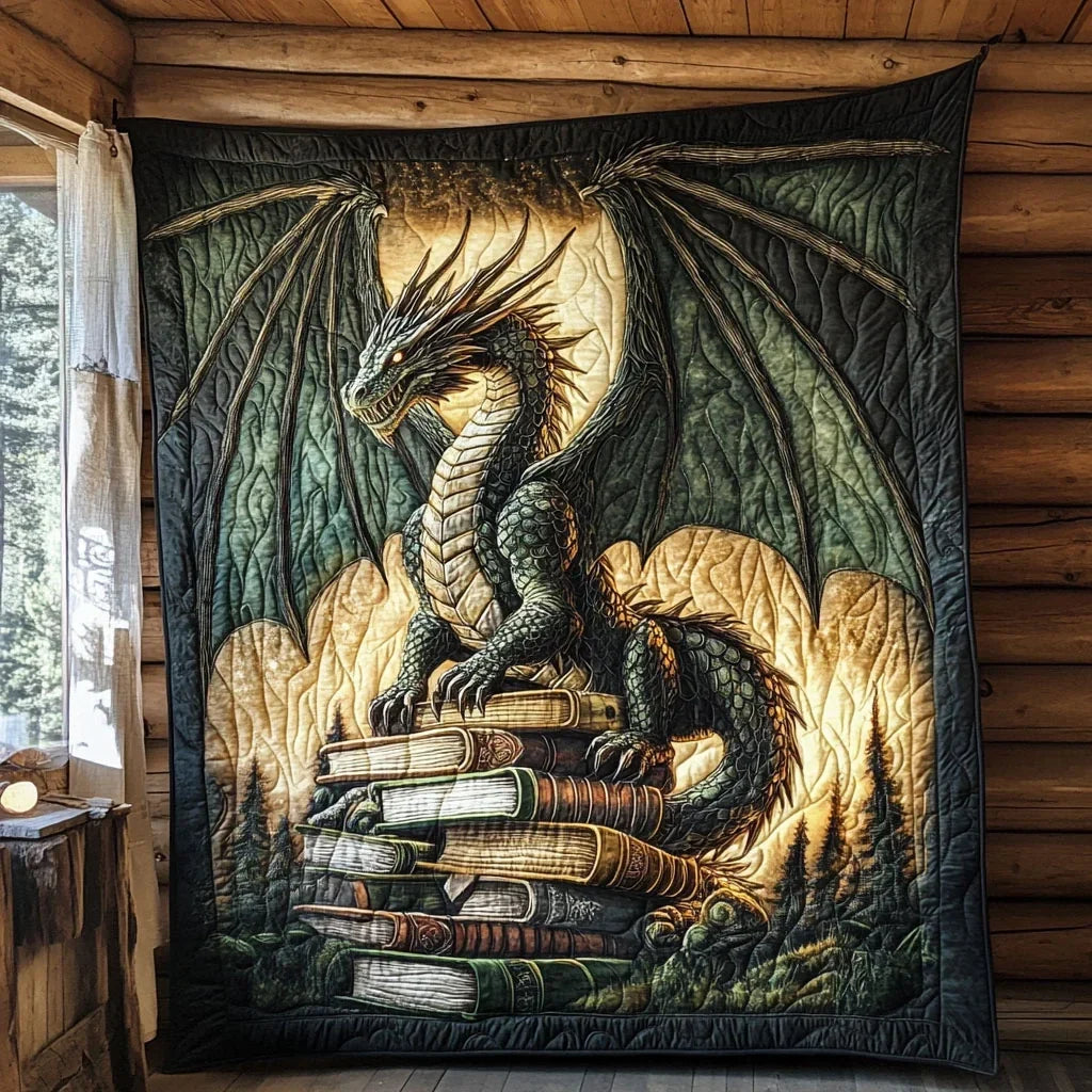 Keeper Of The Pages Quilt Blanket