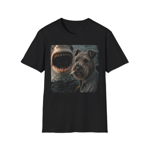 Kerry Blue Terrier and Shark Tee