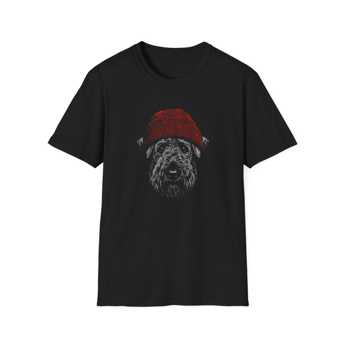 Kerry Blue Terrier In Beanie Tee