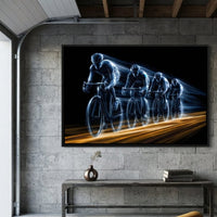 Kinetic Pulse of the Peloton Canvas Wall Art