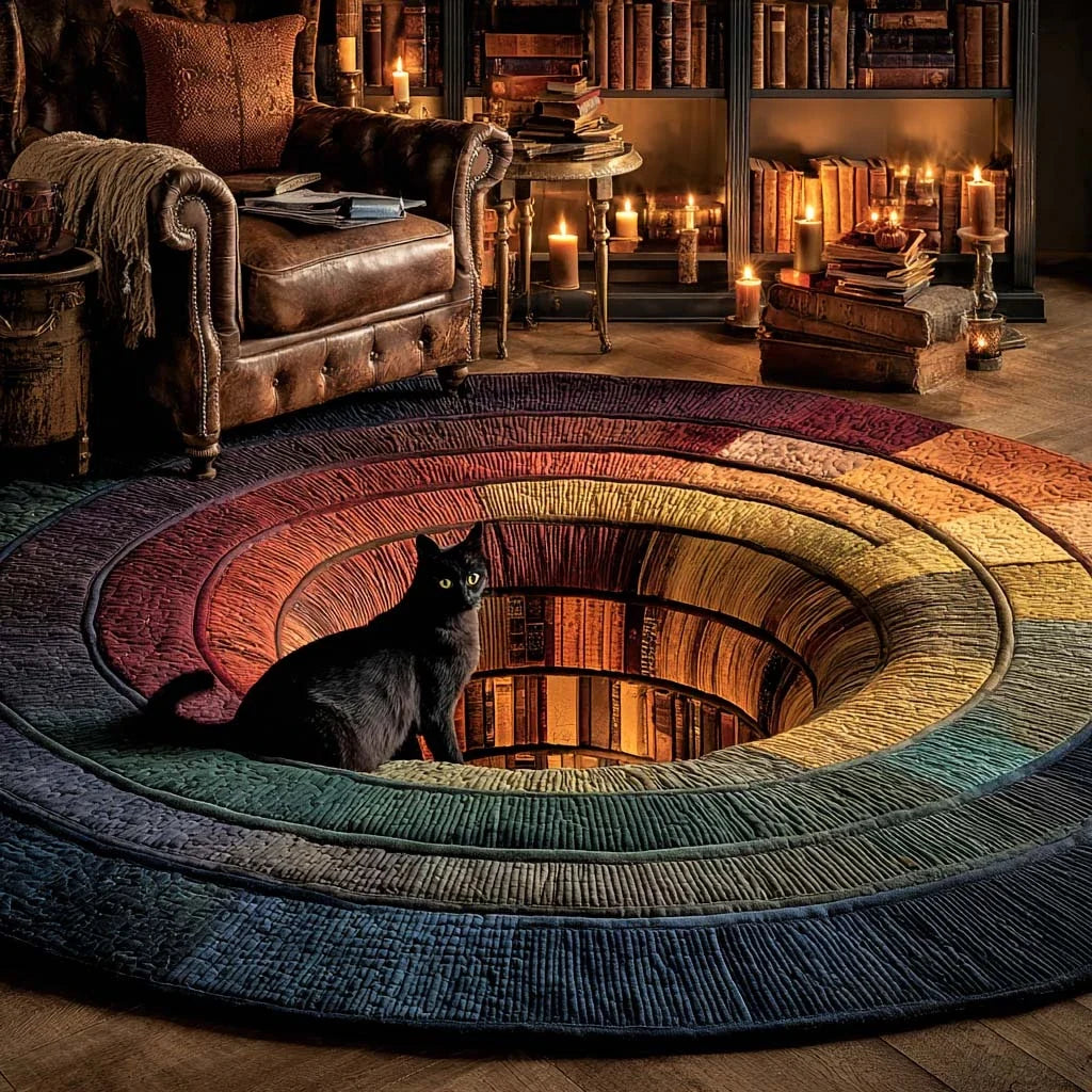 Kitty Tales Quilted Round Mat