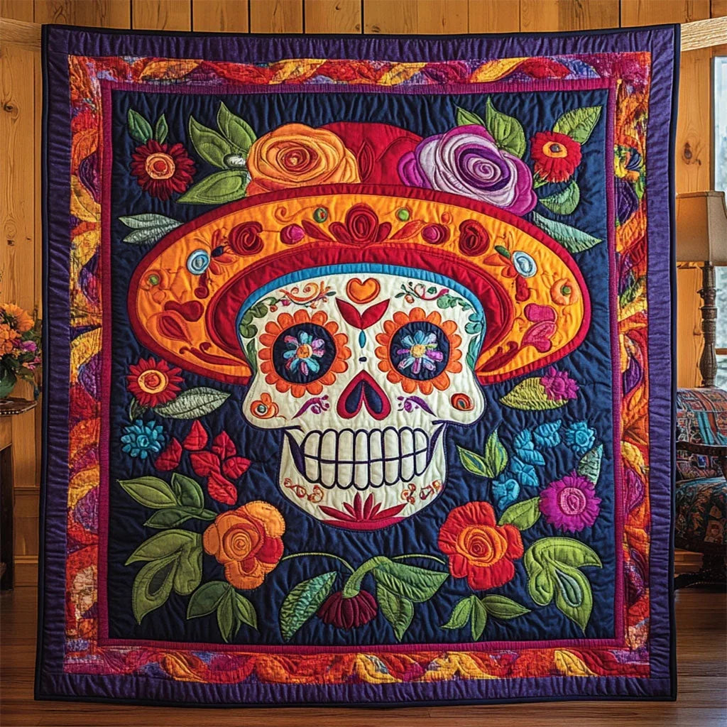 La Vida En Retazos Quilt Blanket