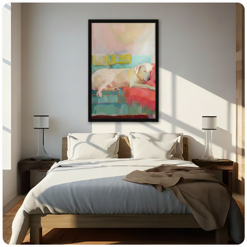 Lazy Lab Sofa Pop Art Colorful Canvas Print Wall Art