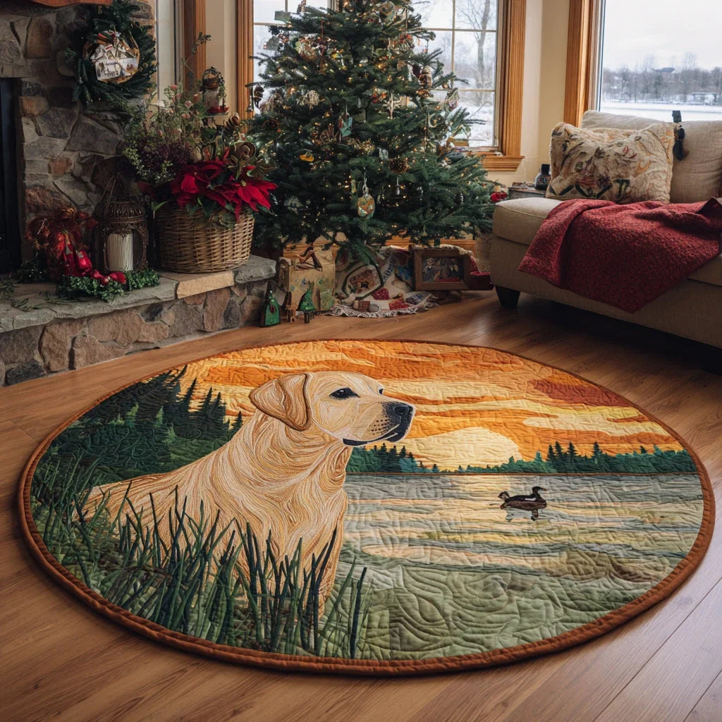 Labrador Spirit Quilted Round Mat