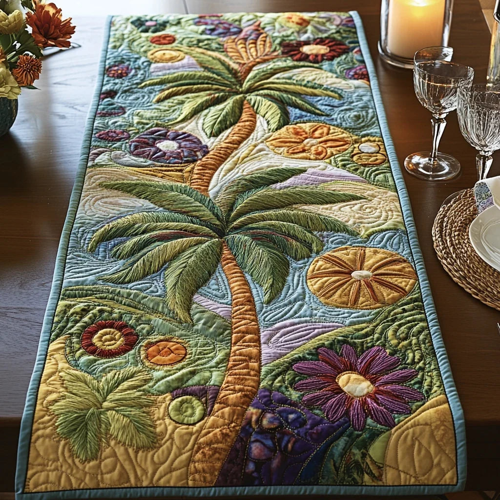 Lagoon Touch Quilted Table Runner