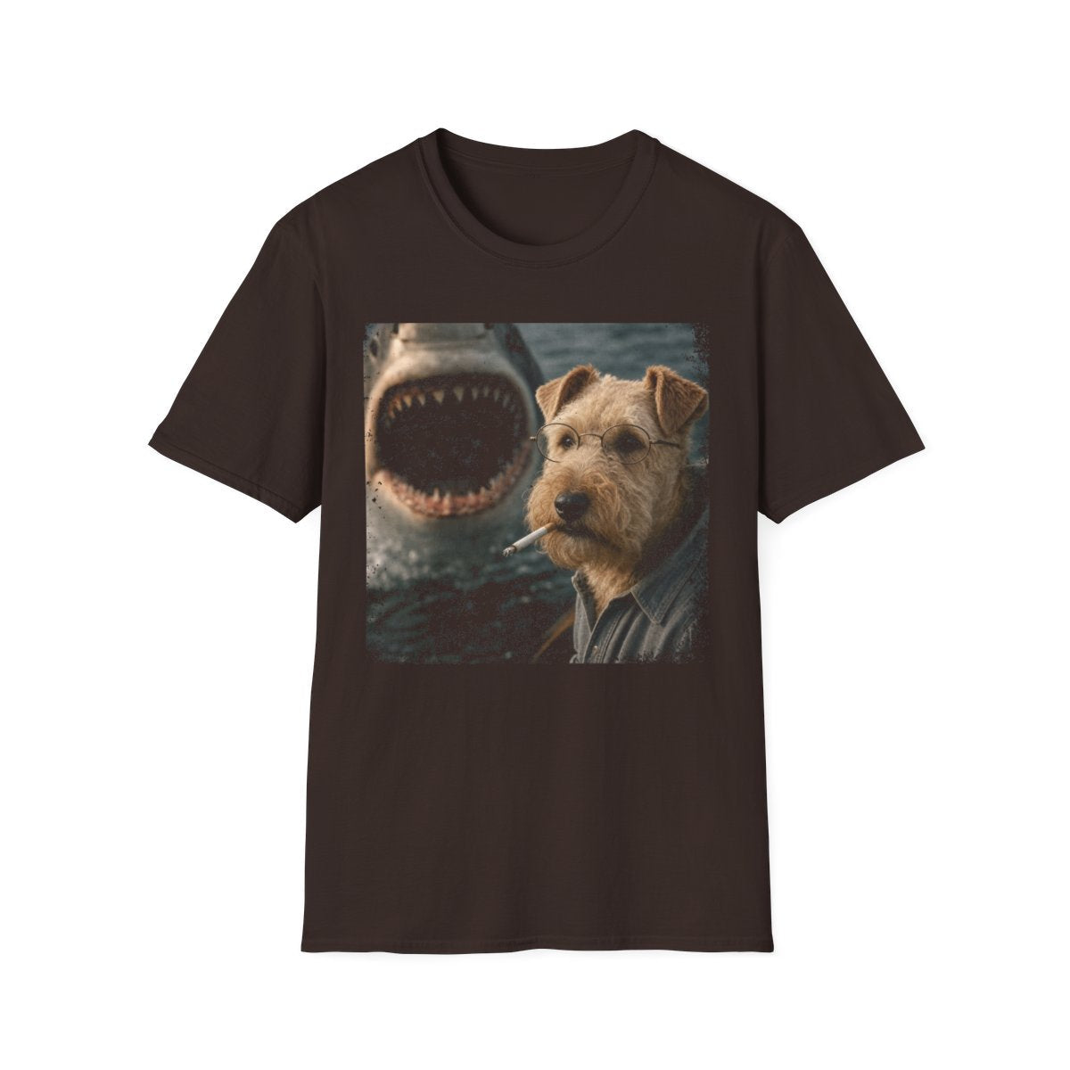 Lakeland Terrier and Shark Tee