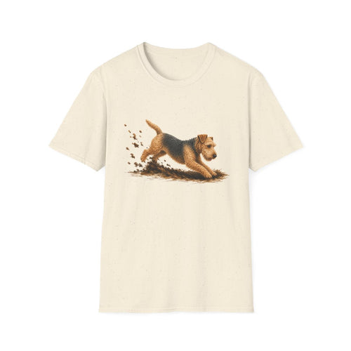 Lakeland Terrier Excavating Mode On Tee