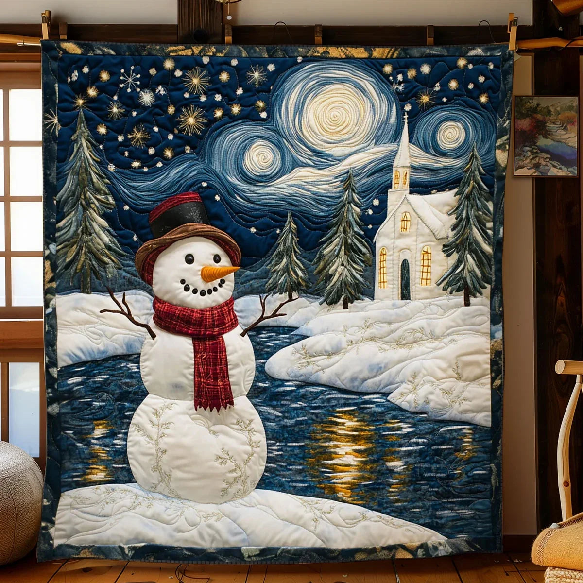 Lakeside Frosty Quilt Blanket