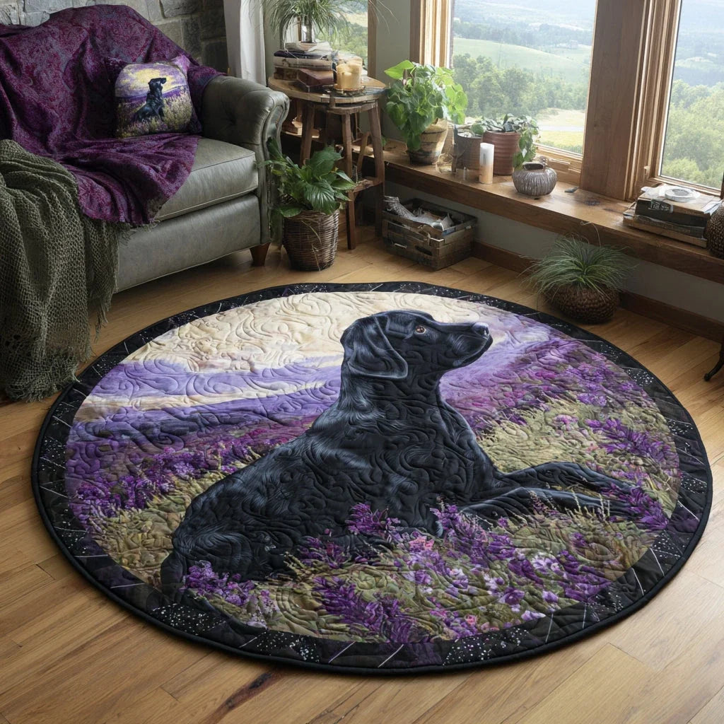 Lakeside Lab Quilted Round Mat