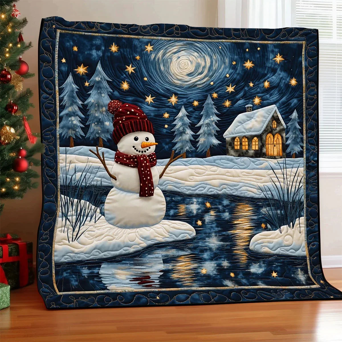 Lakeside Snow Days Quilt Blanket