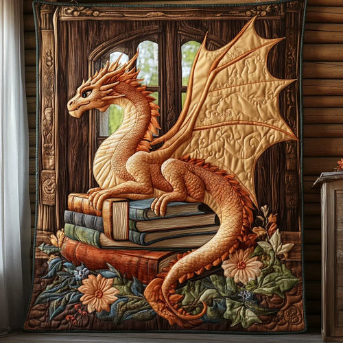Laying On Knowledge Quilt Blanket