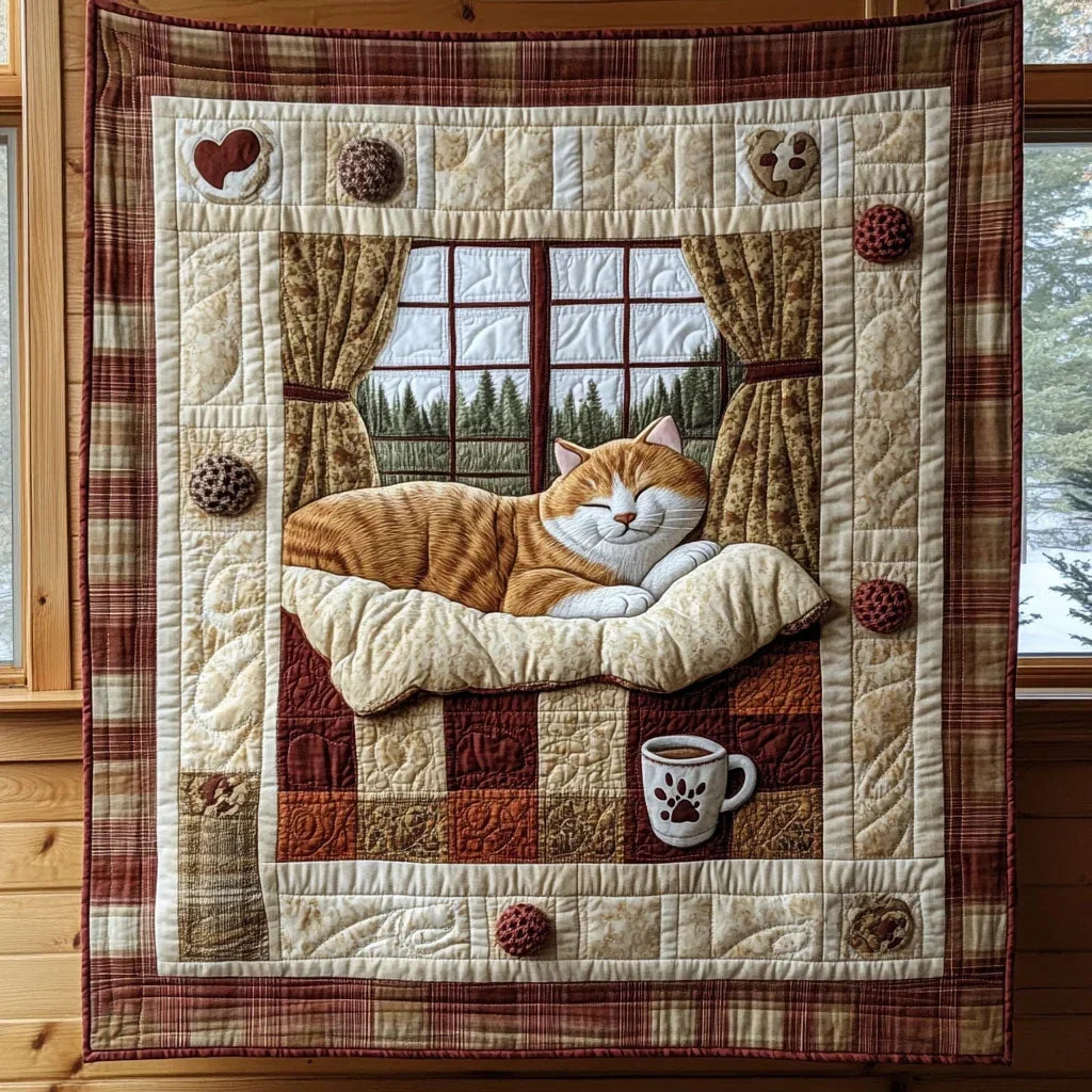 Lazy Ginger Day Quilt Blanket
