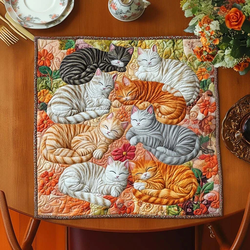Lazy Nap Quilted Table Topper