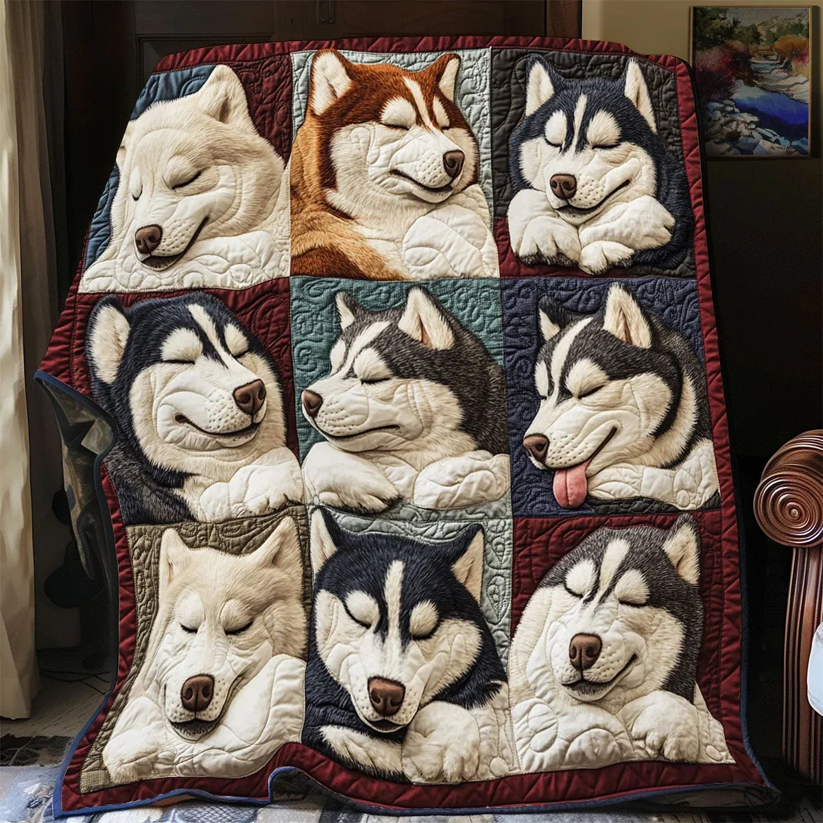Lazy Paws Quilt Blanket
