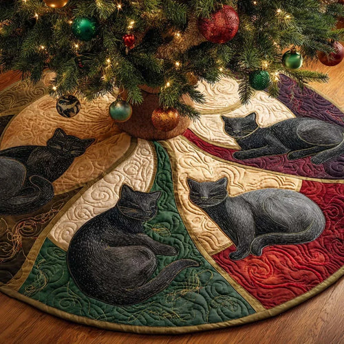Lazy Paws Quilted Tree Skirt