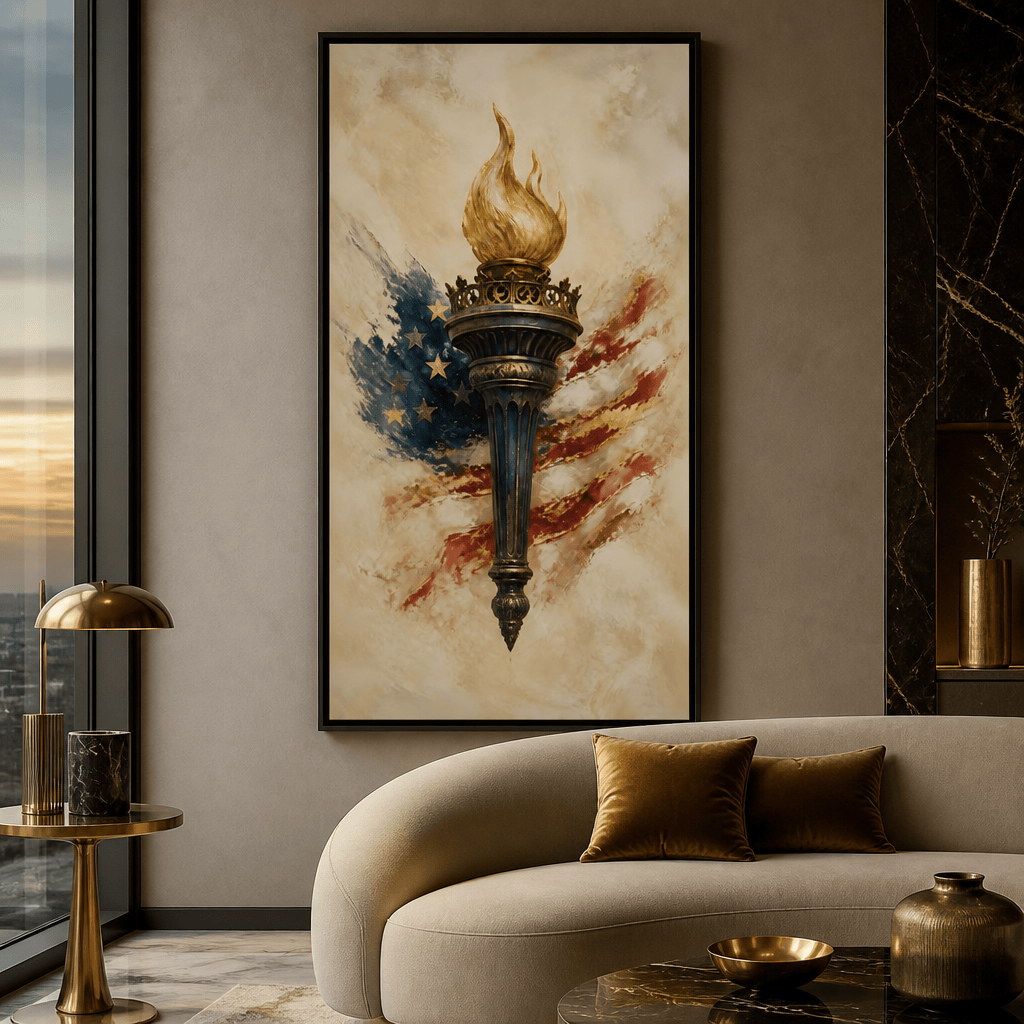 Legacy of the Golden Flame Canvas Wall Art
