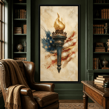 Legacy of the Golden Flame Canvas Wall Art