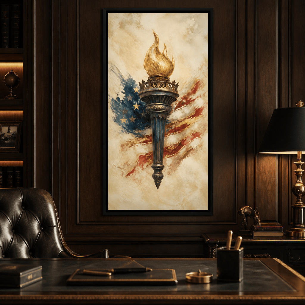 Legacy of the Golden Flame Canvas Wall Art
