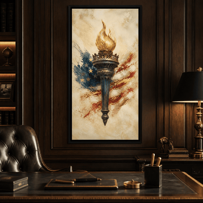 Legacy of the Golden Flame Canvas Wall Art