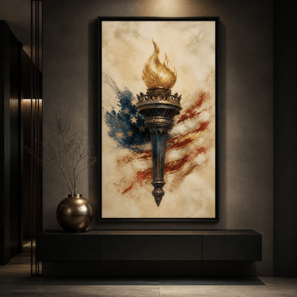 Legacy of the Golden Flame Canvas Wall Art
