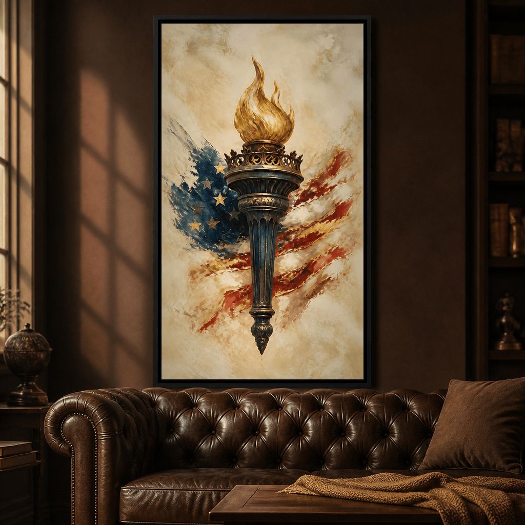 Legacy of the Golden Flame Canvas Wall Art