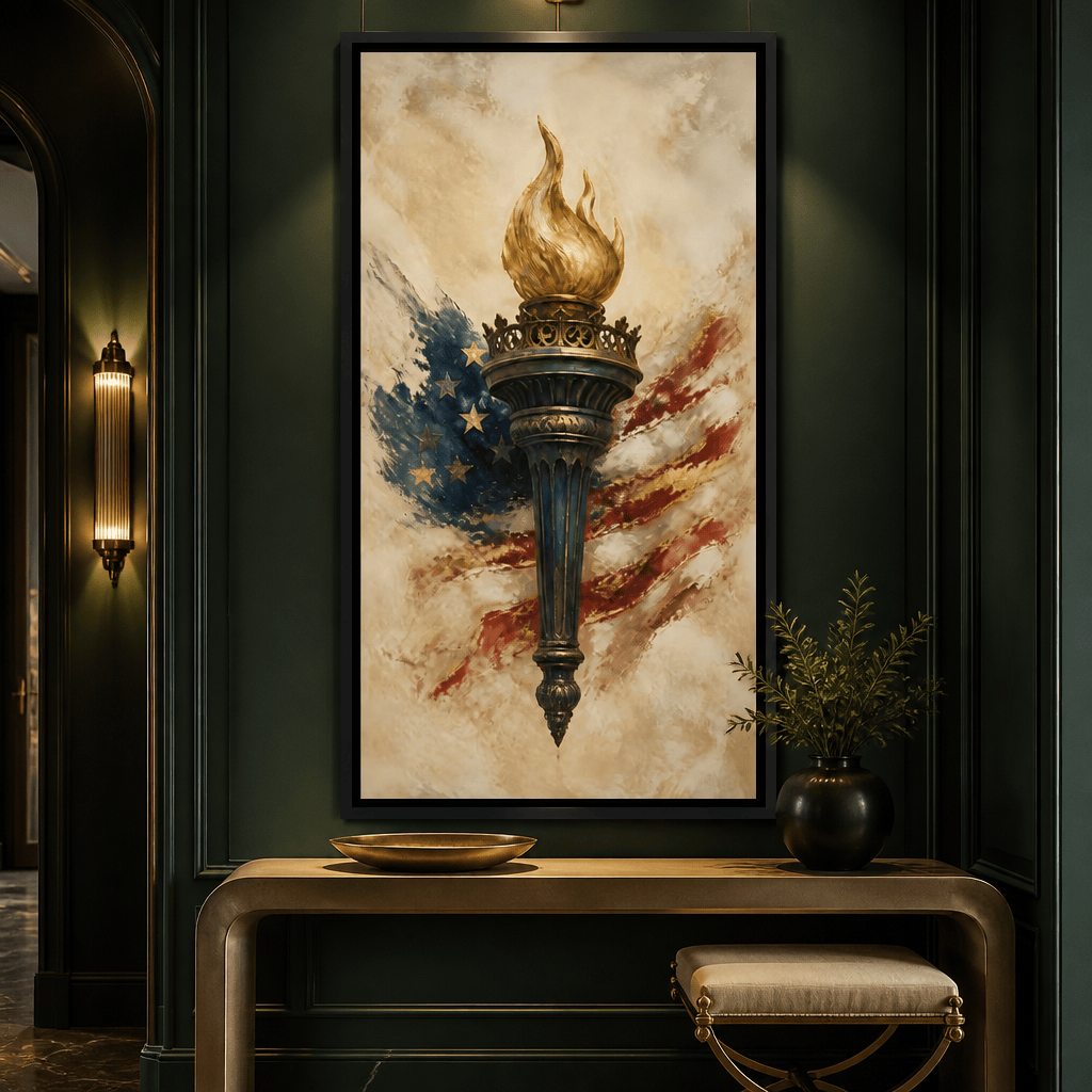 Legacy of the Golden Flame Canvas Wall Art