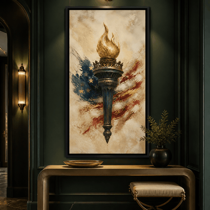 Legacy of the Golden Flame Canvas Wall Art