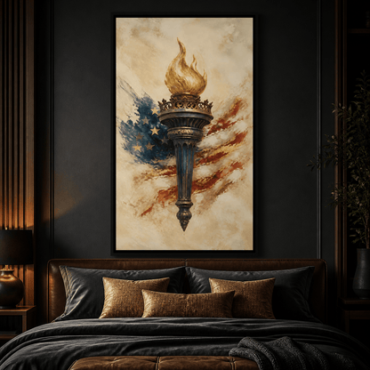 Legacy of the Golden Flame Canvas Wall Art