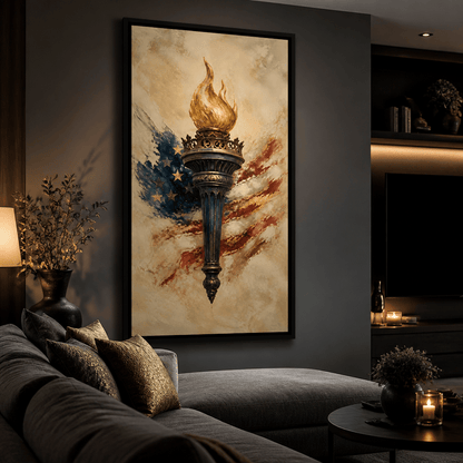 Legacy of the Golden Flame Canvas Wall Art