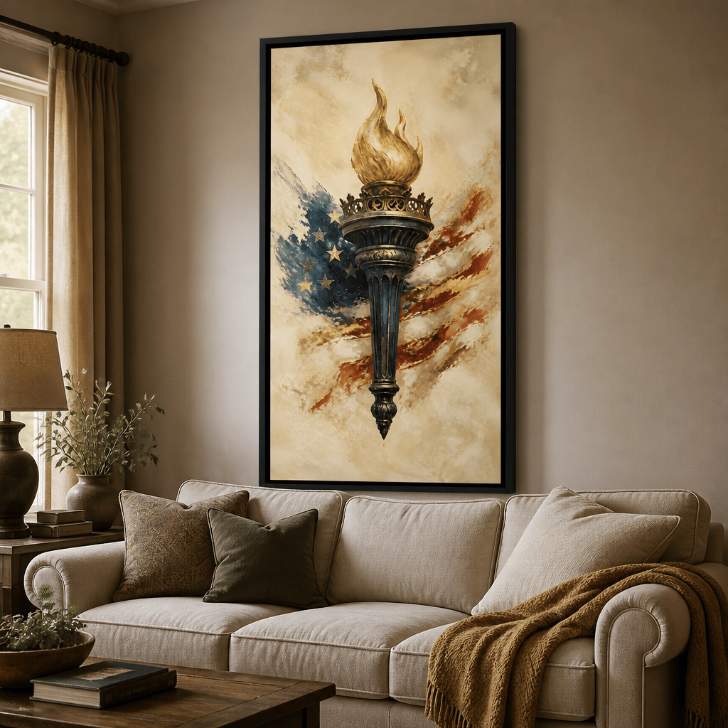 Legacy of the Golden Flame Canvas Wall Art