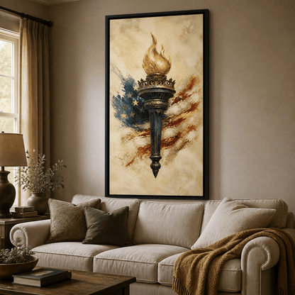 Legacy of the Golden Flame Canvas Wall Art