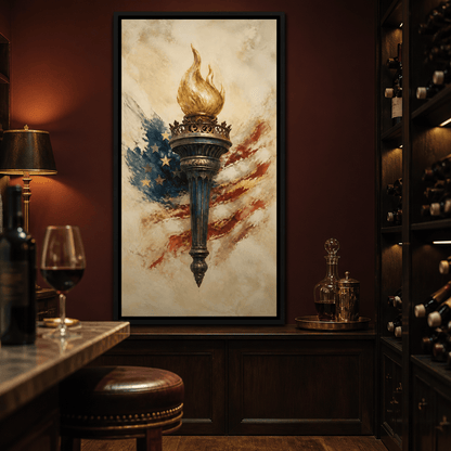 Legacy of the Golden Flame Canvas Wall Art