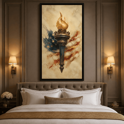 Legacy of the Golden Flame Canvas Wall Art