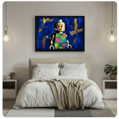 Pop Art Lego Graffiti Canvas Wall Art