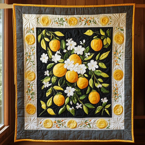 Lemon Time Quilt Blanket