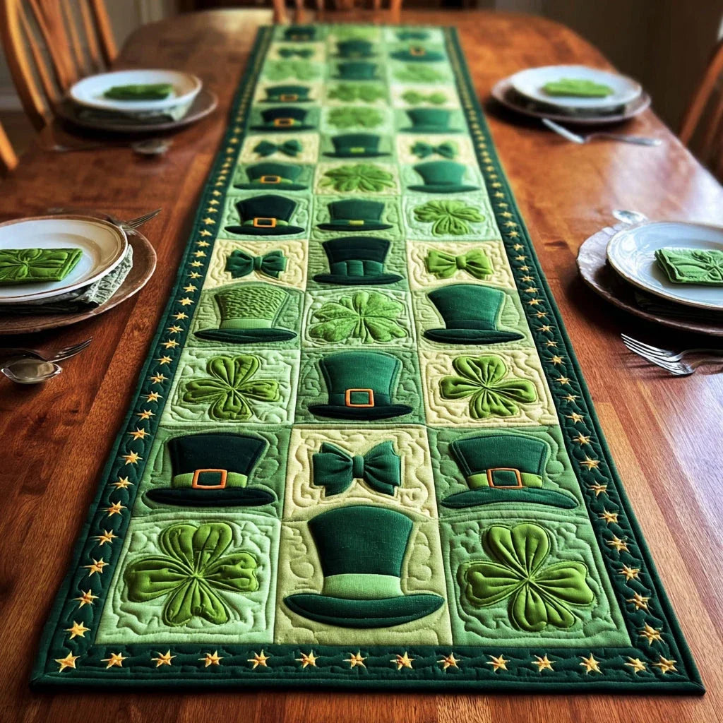 Leprechaun Gala Quilted Table Runner