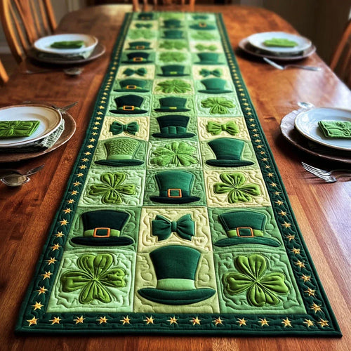 Leprechaun Gala Quilted Table Runner