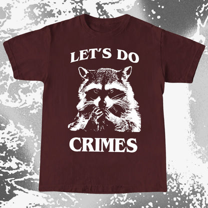 Let's Do Crimes Raccoon Shirt – Mischief Meme Tee, funny meme tee gift (view 5)