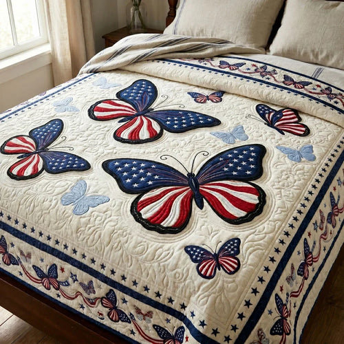 Liberty Butterflies Quilt Blanket