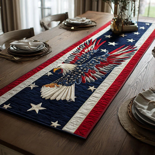 Liberty Eagle Quilted Table Runner