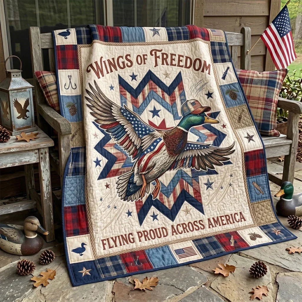 Liberty Flight Mallard Quilt Blanket
