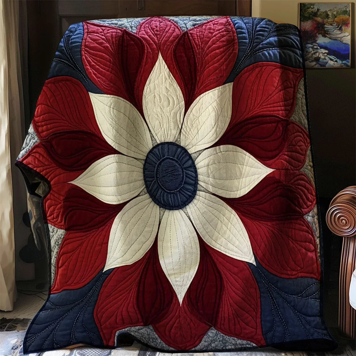 Liberty Flower Quilt Blanket